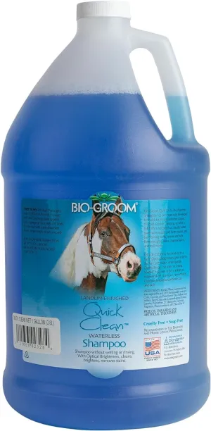 Bio-groom Waterless Horse Shampoo - Dry, Quick Clean, Mane and Tail Shampoo for Horses, Grooming Supplies, Pet Shampoo Spray Cruelty-Free, Made in USA - 1 Gallon