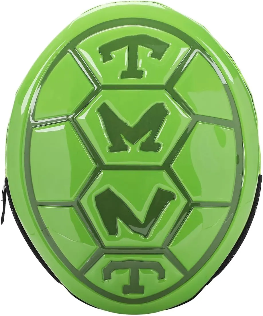 Bioworld Teenage Mutant Ninja Turtles Hard Shell Youth 16” Backpack With Character Hood
