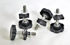 Black 2010-2015 Victory Saddlebag Mounting Hardware Knobs for Cross Country Cross Roads Magnum 8 Ball Theft Deterrent