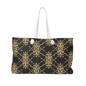 Black and Gold Weekender Bag