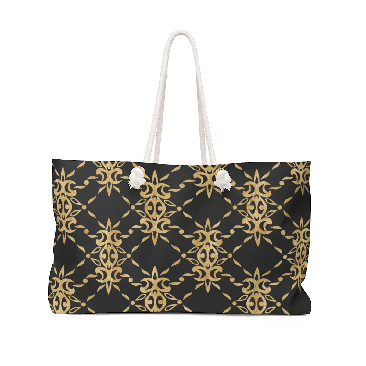 Black and Gold Weekender Bag