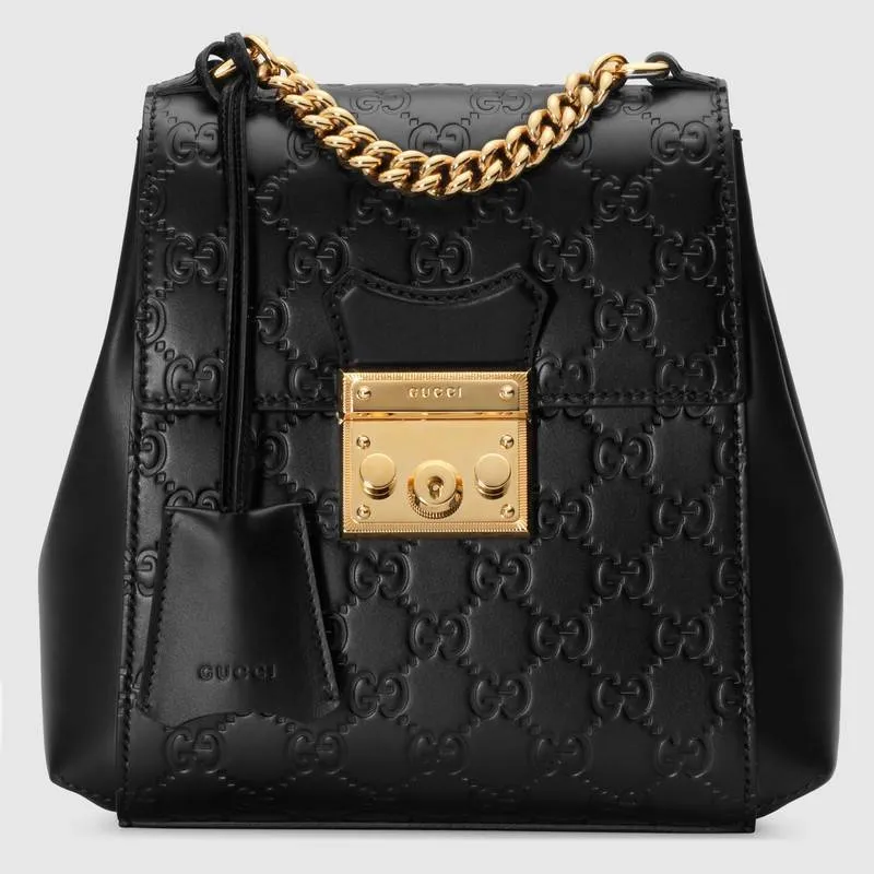 Black Padlock Signature Backpack