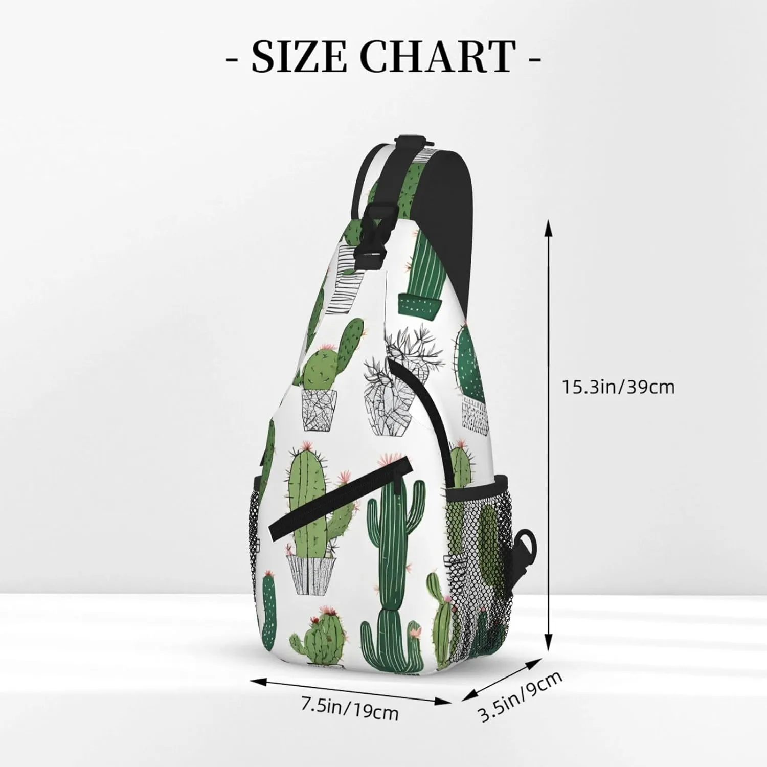 Blooming Print Cross Chest Bag Diagonally For Short-Distance Travel And Daily Use