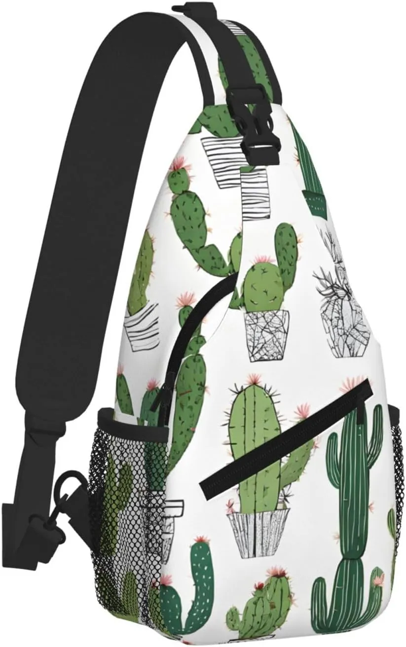 Blooming Print Cross Chest Bag Diagonally For Short-Distance Travel And Daily Use