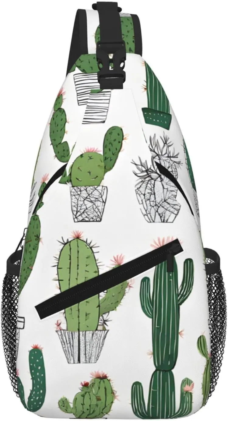 Blooming Print Cross Chest Bag Diagonally For Short-Distance Travel And Daily Use