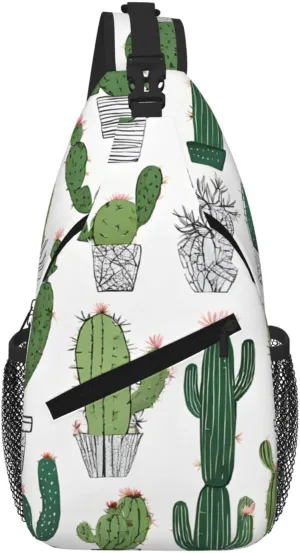 Blooming Print Cross Chest Bag Diagonally For Short-Distance Travel And Daily Use