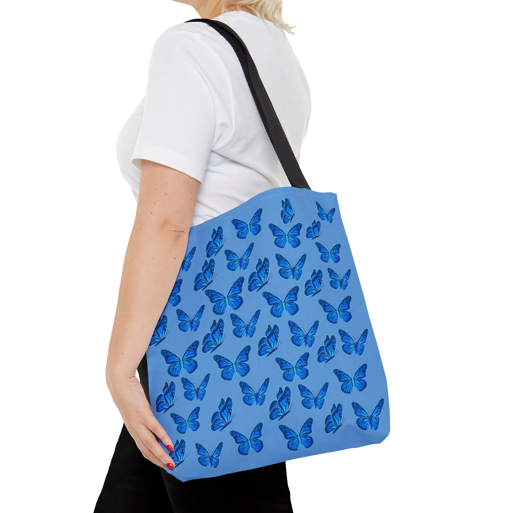 Blue Butterfly Tote Bag