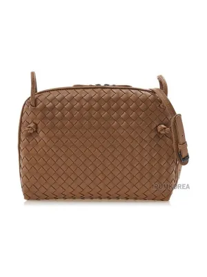 Bottega Veneta Small Intrecciato Shoulder Bag Brown