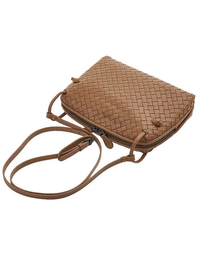 Bottega Veneta Small Intrecciato Shoulder Bag Brown