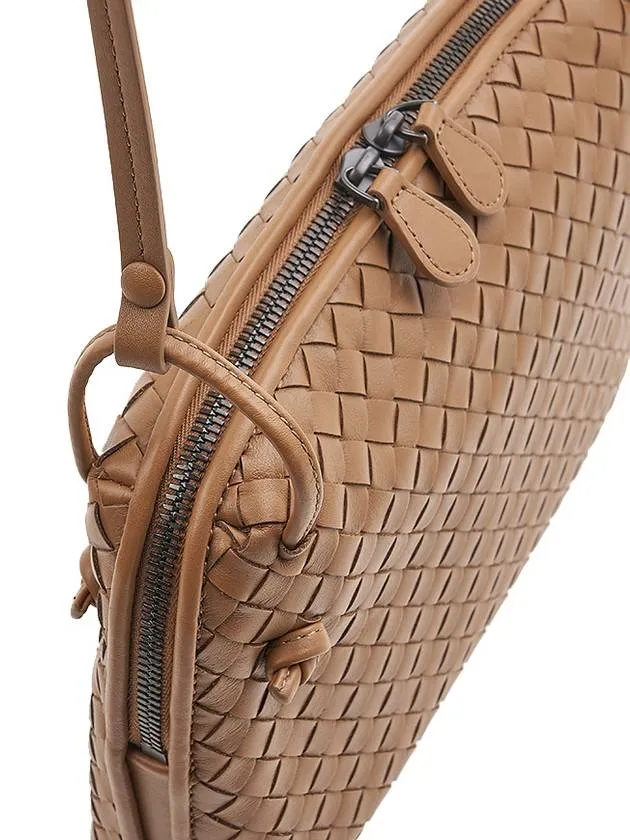 Bottega Veneta Small Intrecciato Shoulder Bag Brown