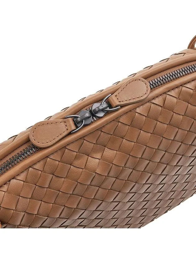 Bottega Veneta Small Intrecciato Shoulder Bag Brown