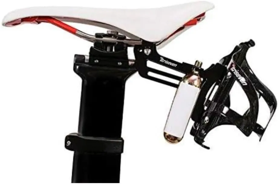 Bottle Holder Bike - Drink Holder Bike - for 2 Water Bottles and 2 CO2 Cartridges - Bike Cup Holder for Drink Bottle - Fit Bicycles - Bicycle Accessories - without Water Bottles