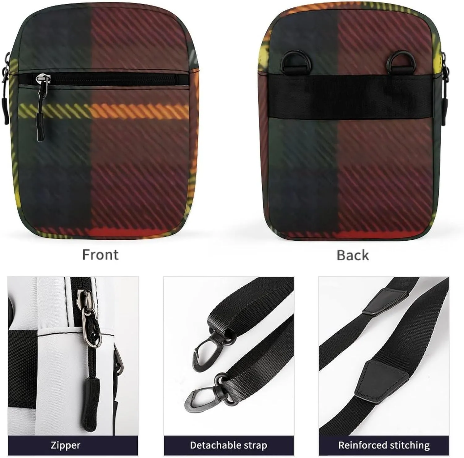 Boyd Tartan Detachable Shoulder Strap Small Shoulder Bag Unisex