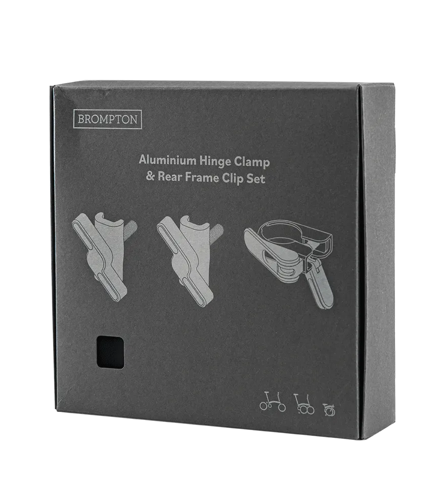 Brompton Aluminium Hinge Clamp and Rear Frame Set