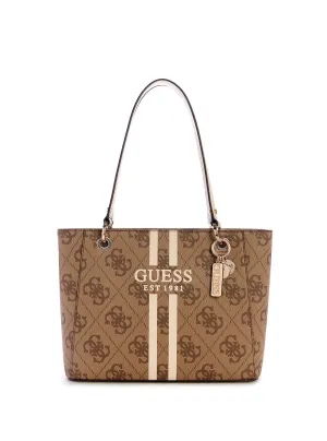 Brown Logo Noelle Small Tote Bag