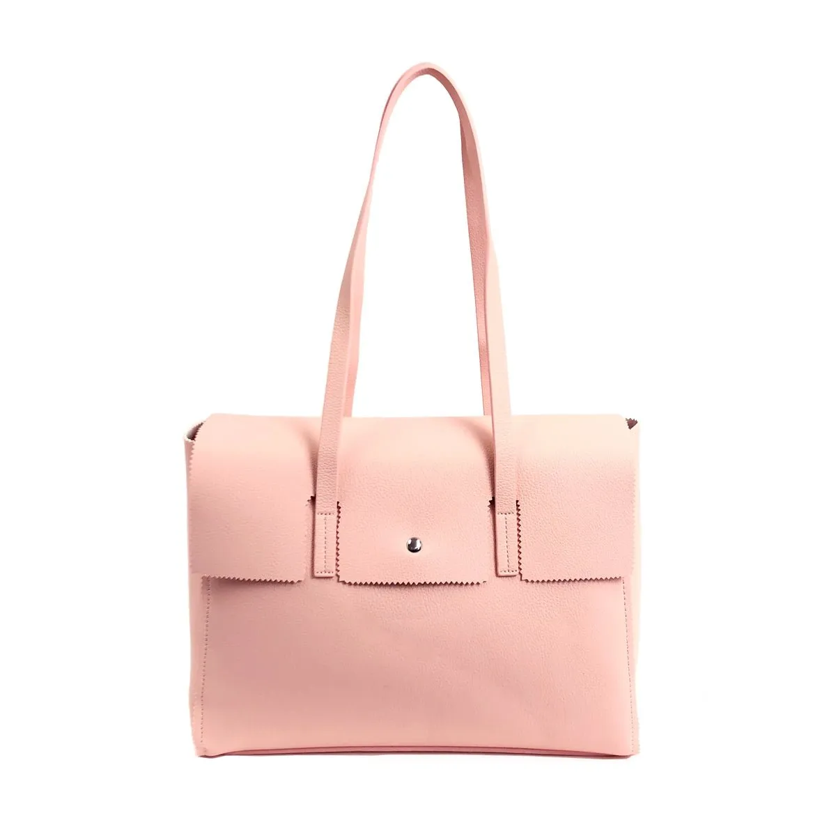 BTT19169 Everyday Tote w/ Gingham-Print Lining