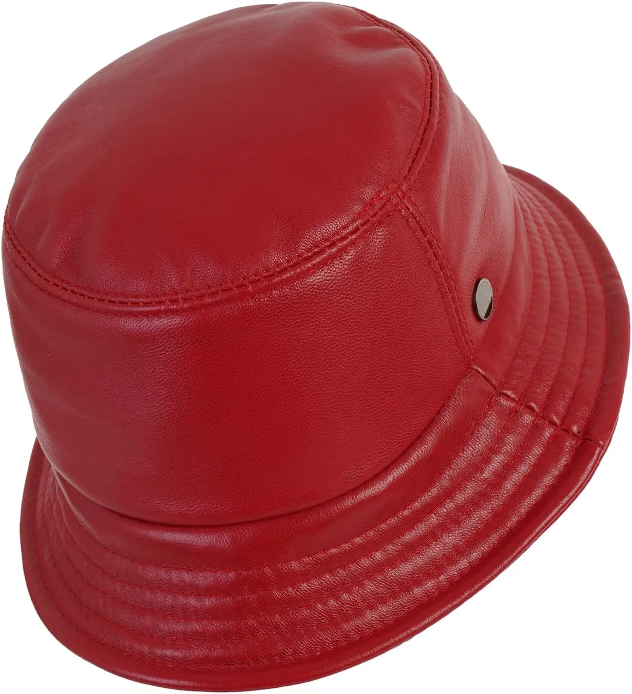 Bucket Fisherman Hat Leather Sun Retro Cap Fashionable Fishing Men Women Hat