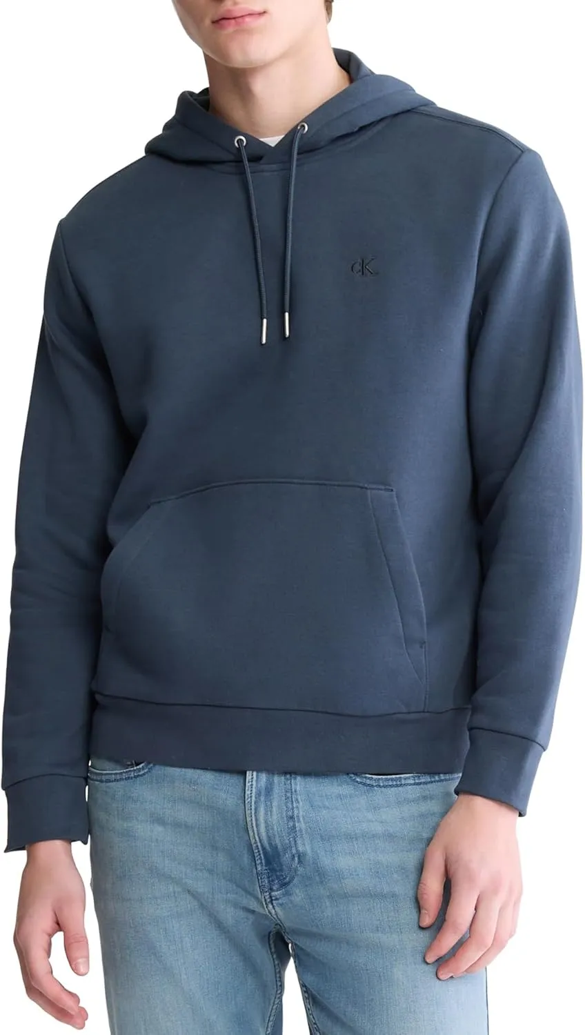 Calvin Klein Men's Monogram Logo Fleece Hoodie