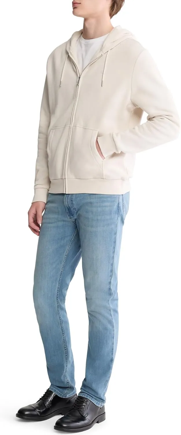 Calvin Klein Men's Relaxed Fit Archive Logo Fleece Full Zip Hoodie