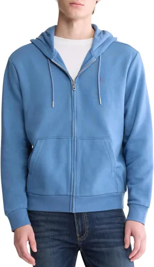 Calvin Klein Men's Relaxed Fit Archive Logo Fleece Full Zip Hoodie