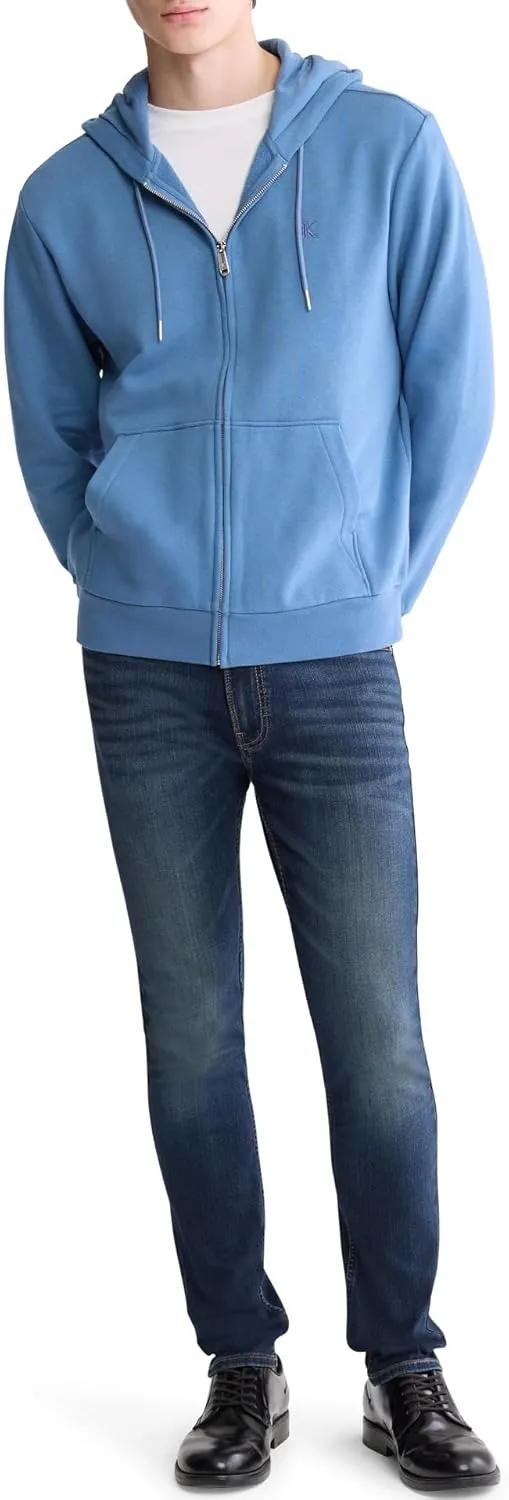 Calvin Klein Men's Relaxed Fit Archive Logo Fleece Full Zip Hoodie