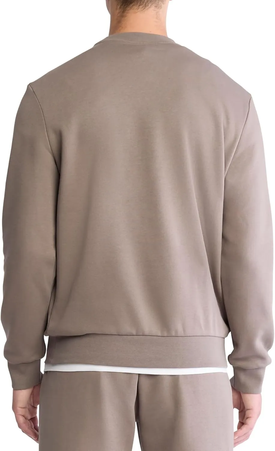Calvin Klein Men's Relaxed Fit Monogram Logo Fleece Sweatshirt