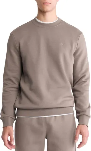 Calvin Klein Men's Relaxed Fit Monogram Logo Fleece Sweatshirt