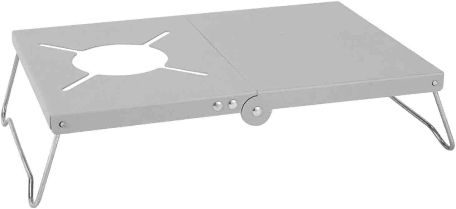 Camping Folding Table Aluminum Table Sturdy Heater Accessories Camping Desk Portable Foldable Table for Mountaineering Fishing