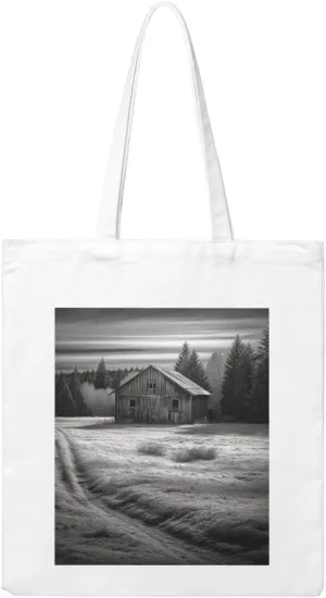 Canvas Aesthetic Tote Bag for Women Handbag Barn Black and White Reusable Grocery Bags with Handles