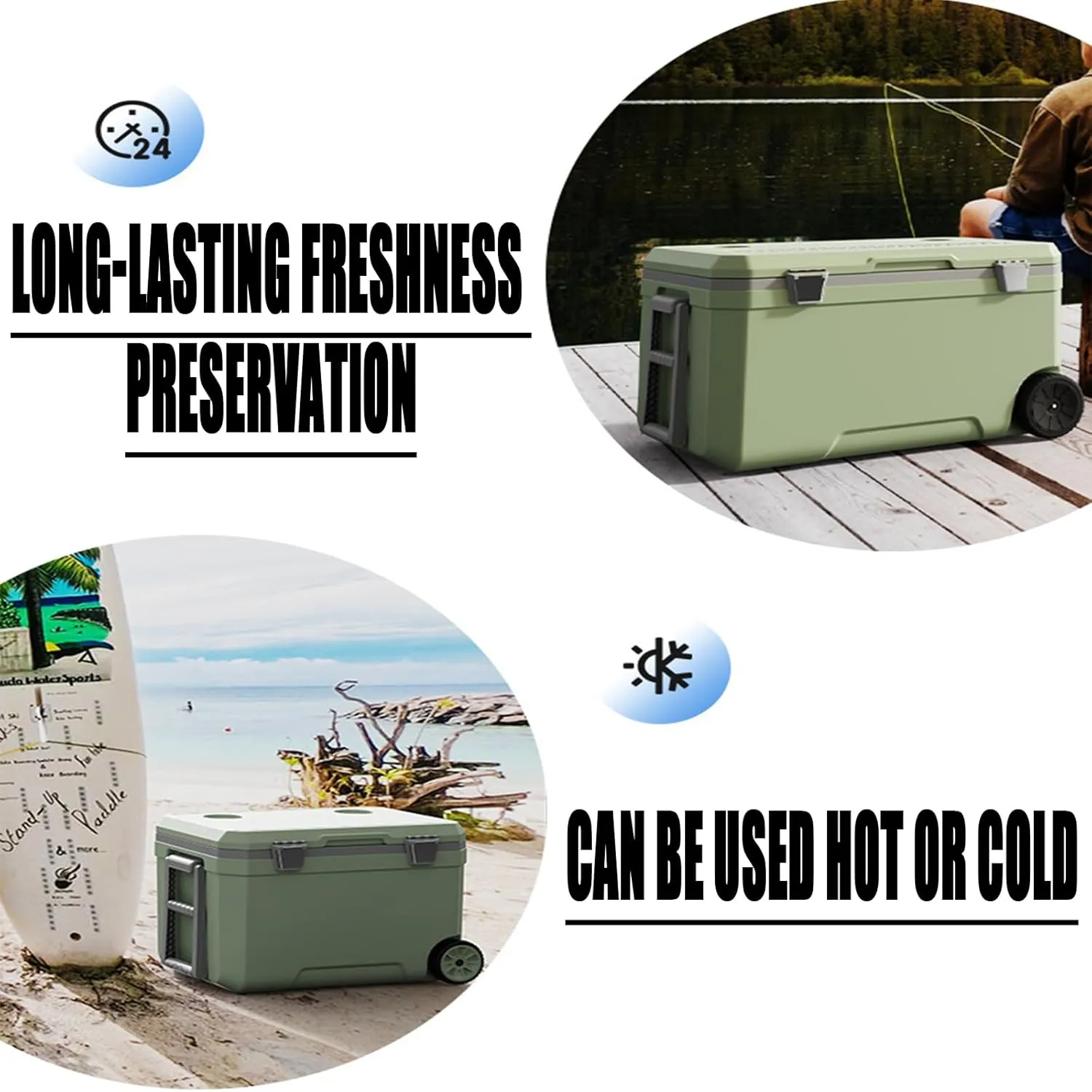 Car Camping Coolers for Isuzu Concept/Como/D-Max/MU-X/N-Series/Panther/Amigo/Aska, Waterproof Portable Cooler, Leak Proof Picnic Insulated Bag, Ultra-Light Premium Ice Chest Box