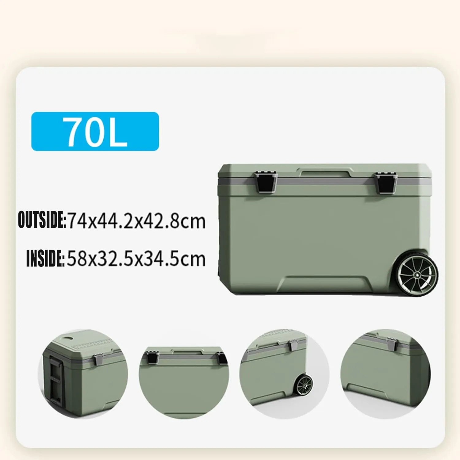 Car Camping Coolers for Land Rover Defender/Discovery/Range Rover/Range Rover Evoque, Waterproof Portable Cooler, Leak Proof Picnic Insulated Bag, Ultra-Light Premium Ice Chest Box