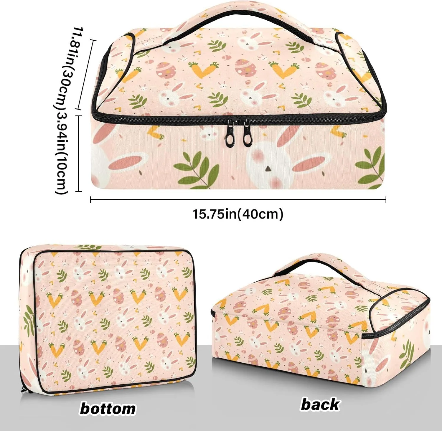 Casserole Carriers for Hot or Cold Food Reusable Casserole Dish Carrier Insulated Thermal Large Capacity Durable Perfect for Party Camping Family Gatherings Yellow Fish