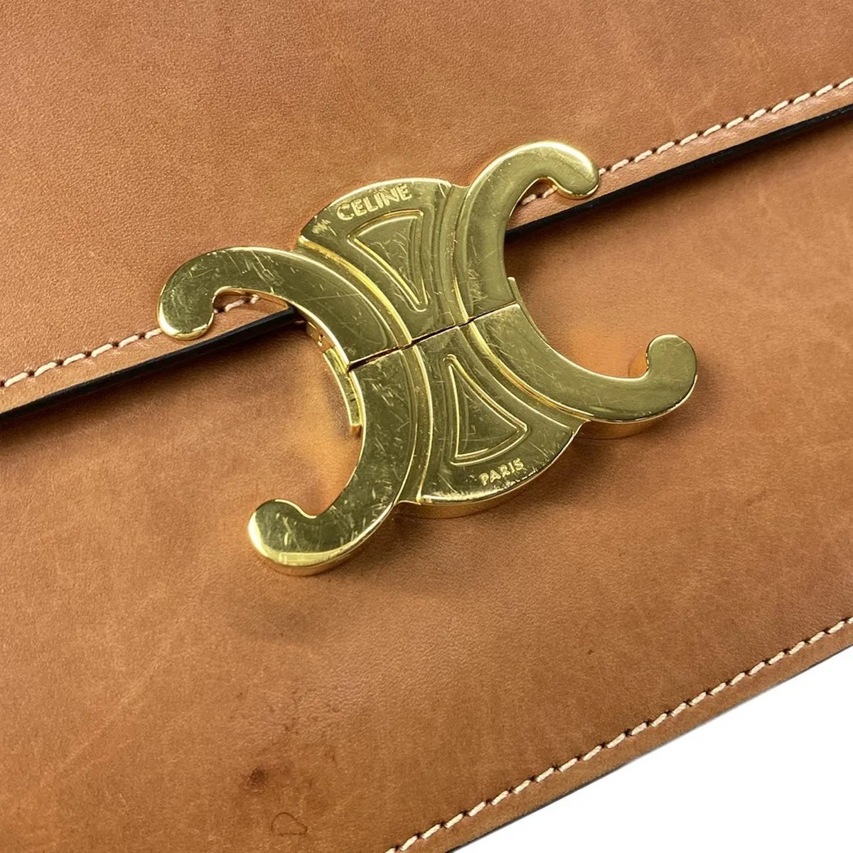 Celine Triomphe Medium Brown