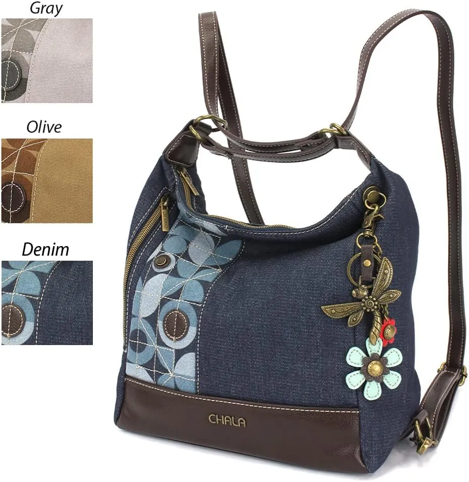 CHALA Retro Convertible Purse - Denim