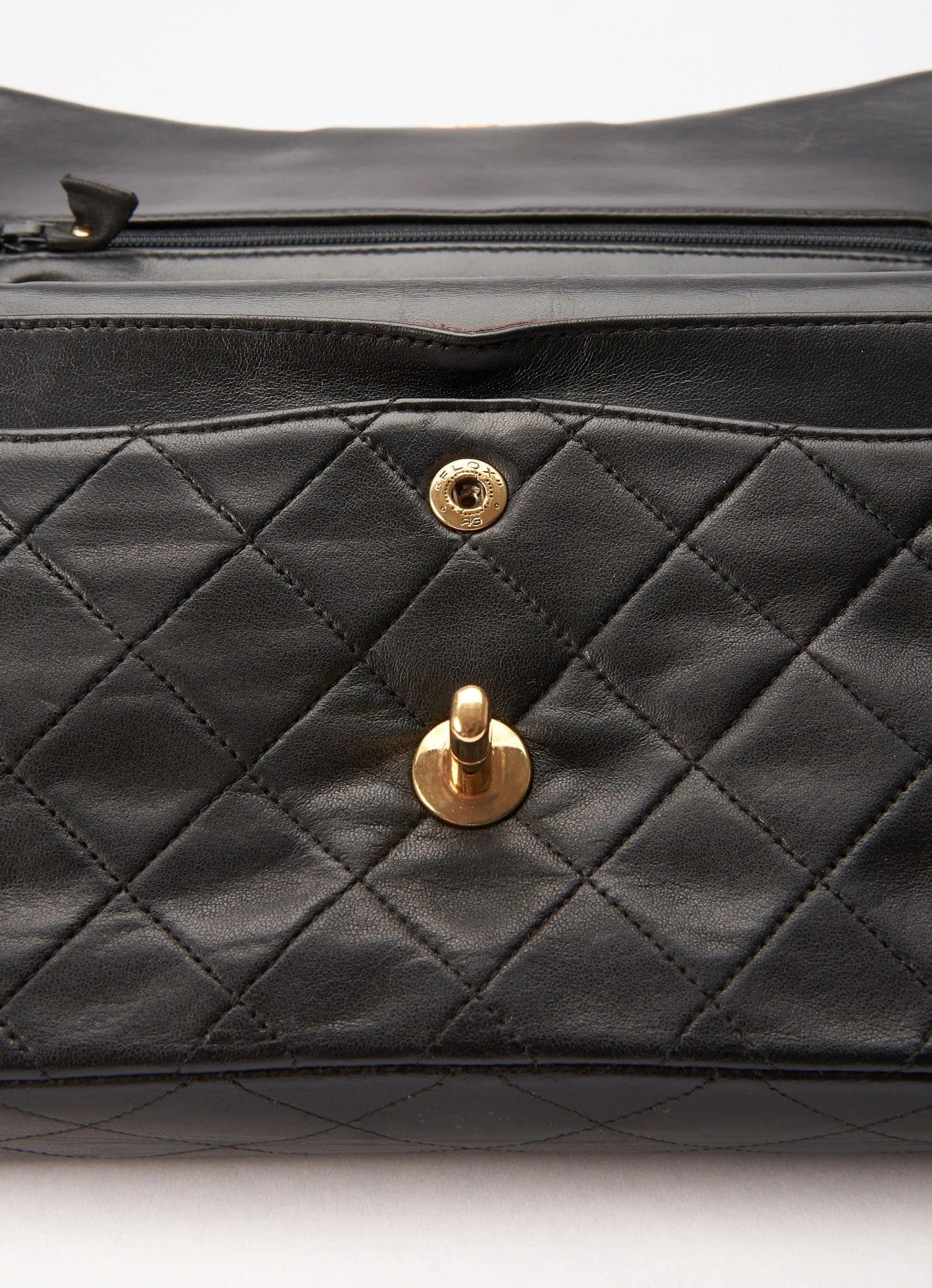 Chanel Classic Double Flap Bag Small Black Lambskin Leather