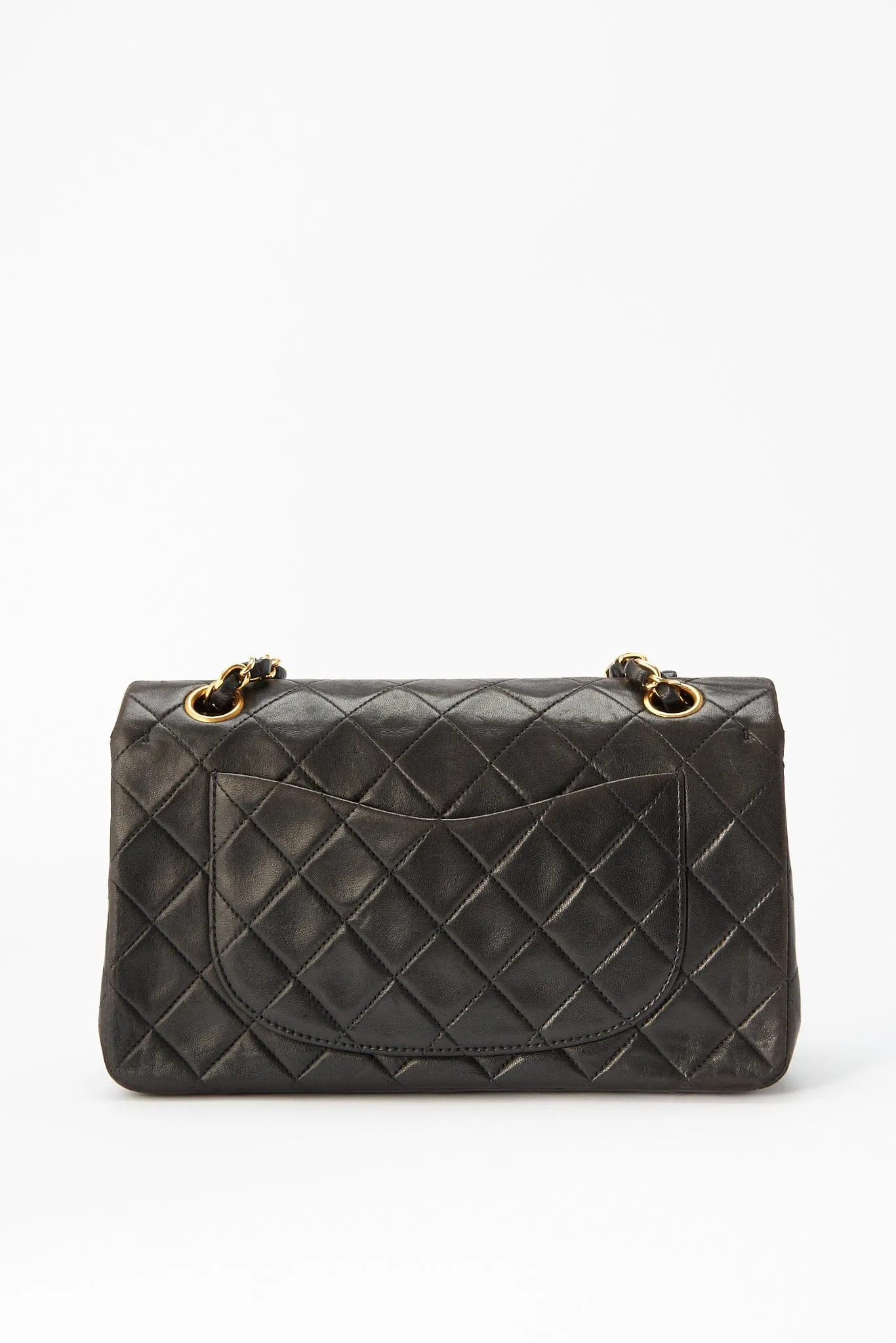 Chanel Classic Double Flap Bag Small - Black Quilted Leather
