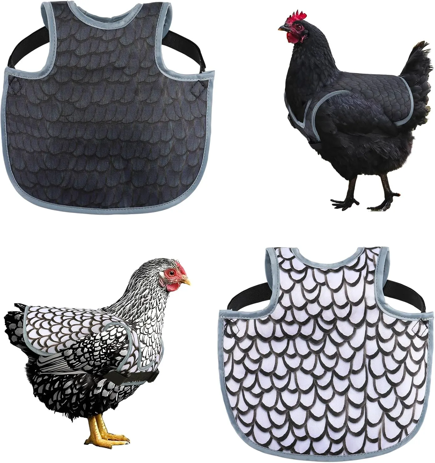 Chicken Saddles for hens, Chicken Apron Back Protector for Hens With Adjustable Strap, Chicken Hen Mating Saddle