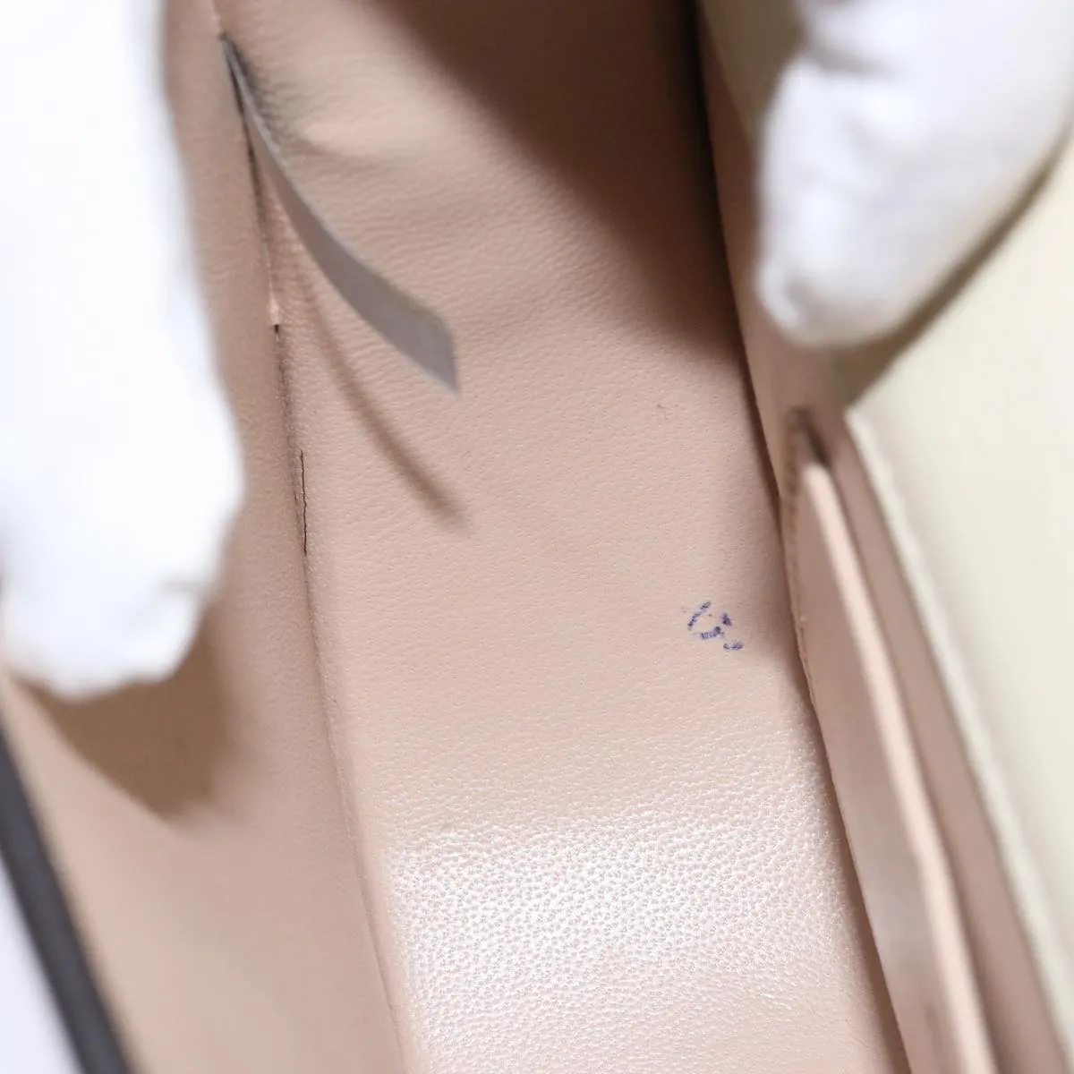Chloe Small Bracelet Shoulder Bag Leather 2way Cream 70937