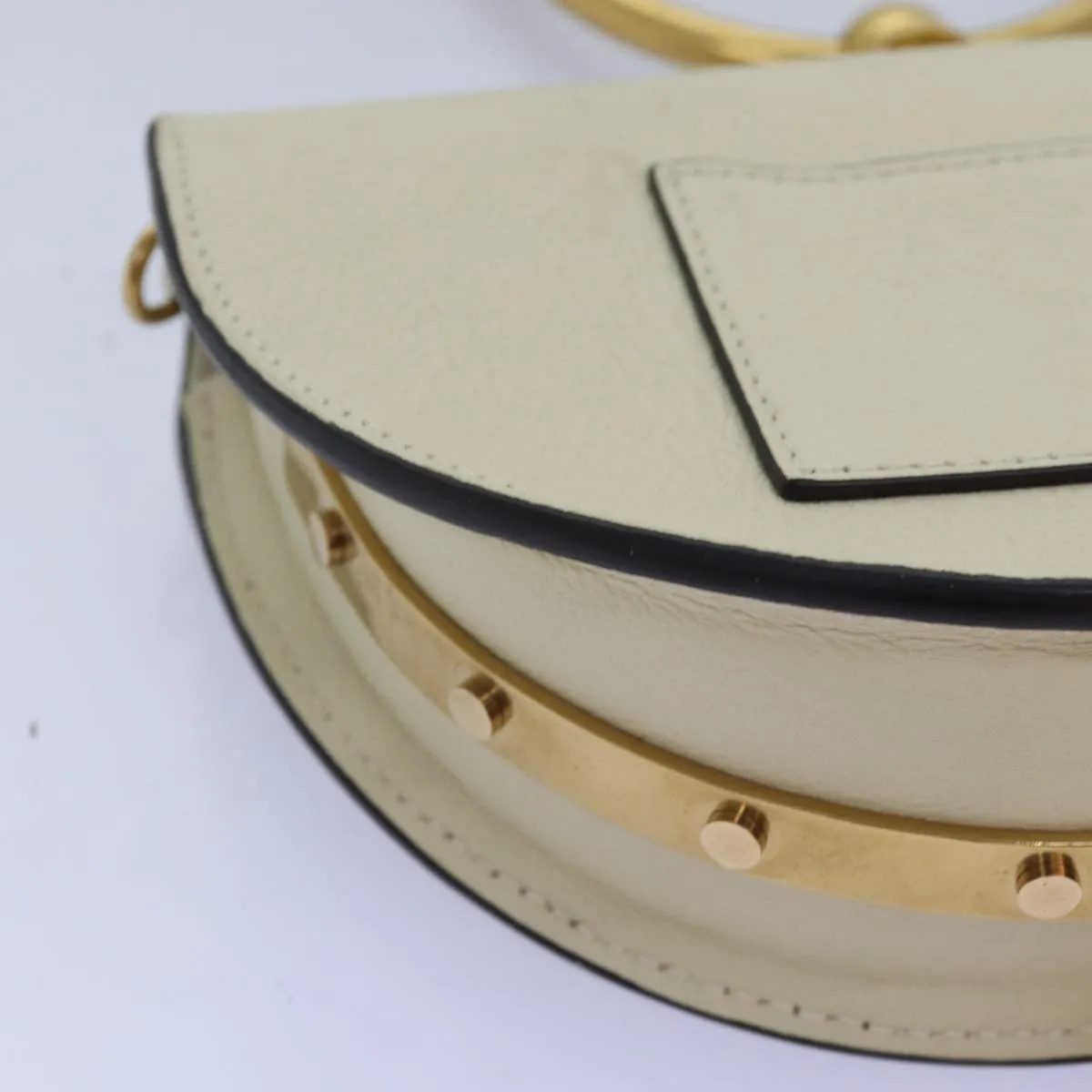 Chloe Small Bracelet Shoulder Bag Leather 2way Cream 70937