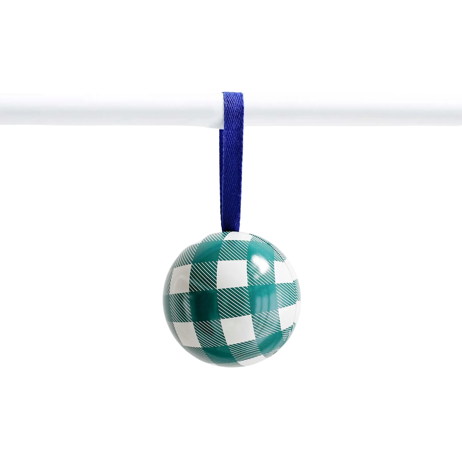 Christmas Bauble - Picnic Green Checkered