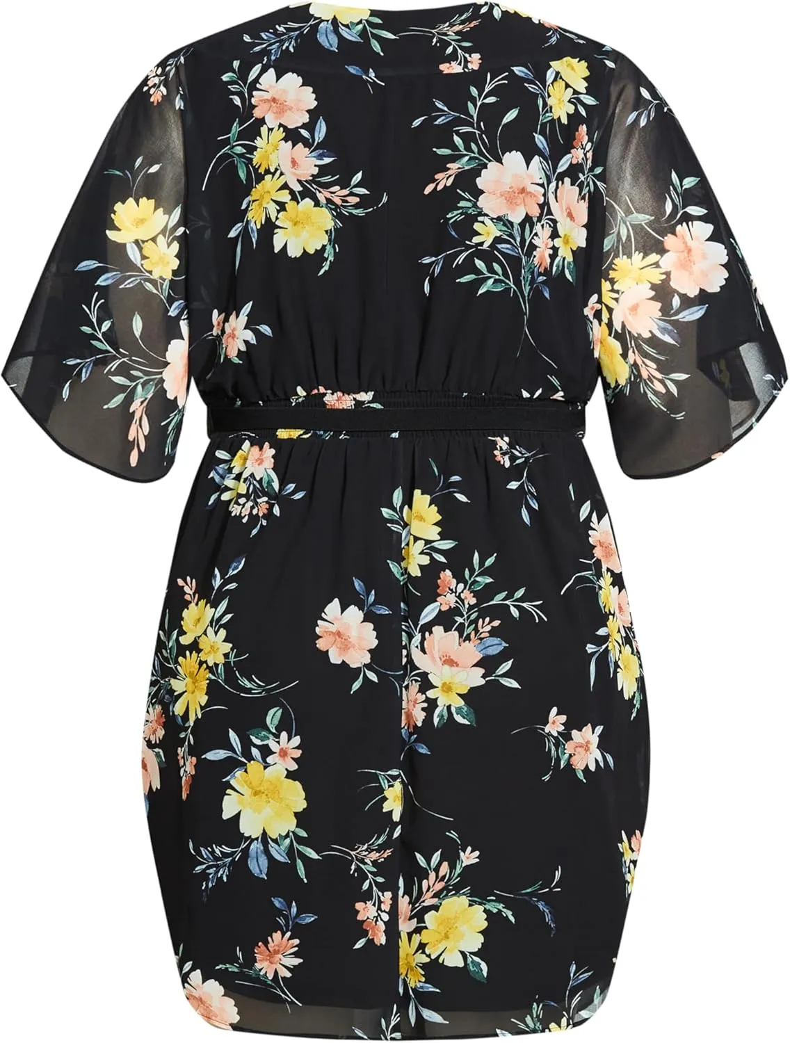 City Chic Women's Plus Size Dress - Color Wrap Print