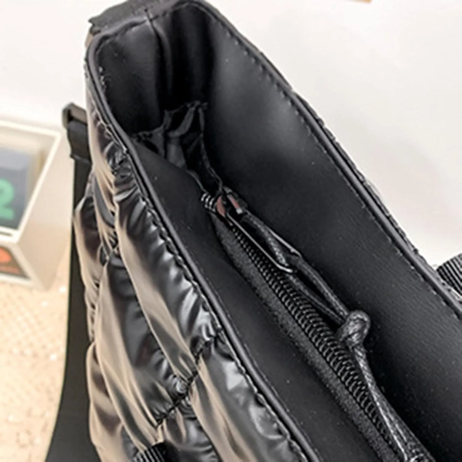 Classic Zipper Shoulder Bags for Women Shoulder Bags Top Handle Satchel Purses Multi Compartment Purse(Green)