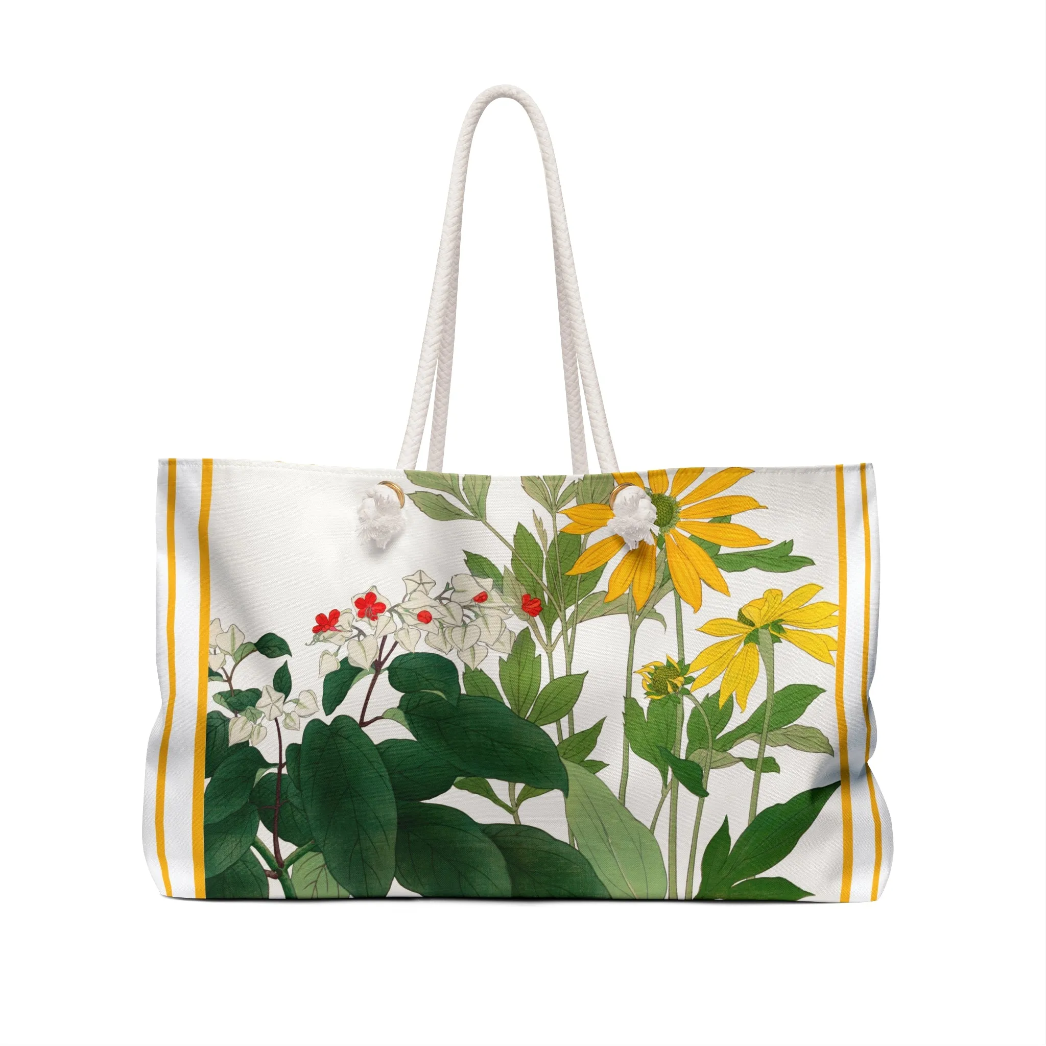 Clerodendrum & Rudbeckia Flower by Tanigami Kônan Weekender Bag