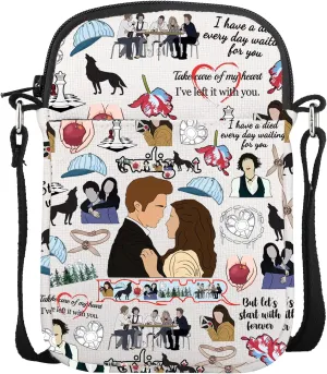 CMNIM T-light Merch Vampire TV Show Character Crossbody Purse Bag City of Forks Washington Gifts Vampire Shoulder Bag