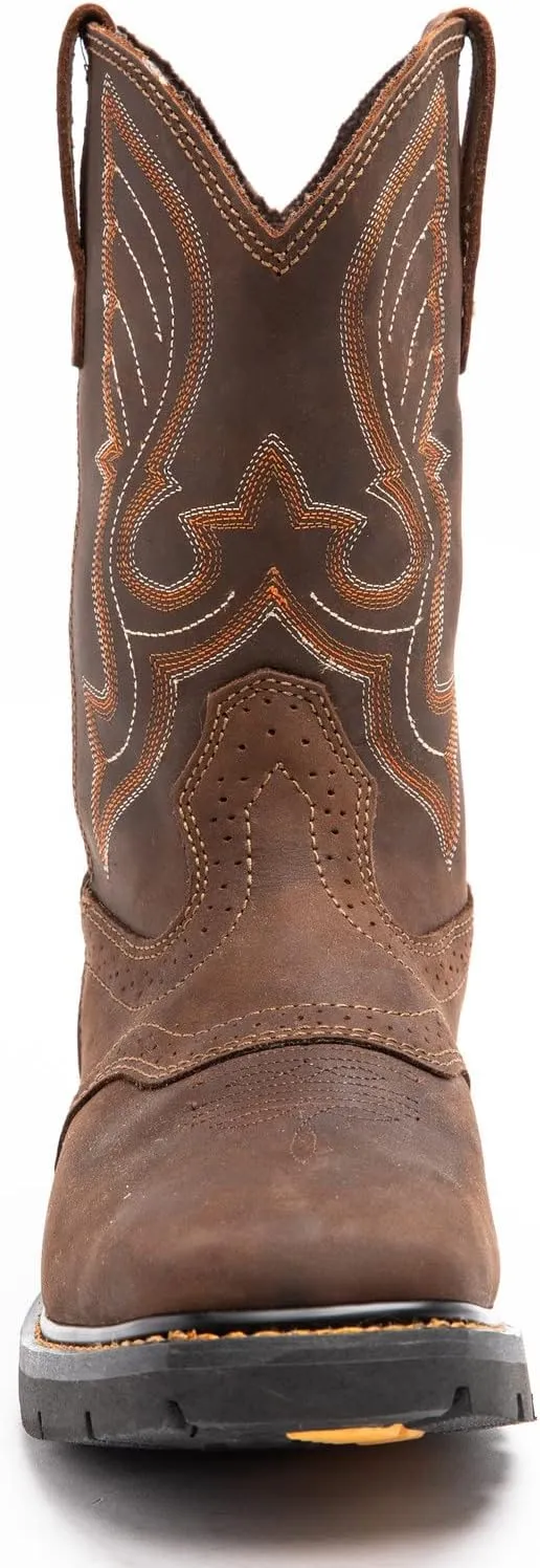 Cody James Men's Mustang Saddle Waterproof Western Work Boot Soft Toe - C9wr5