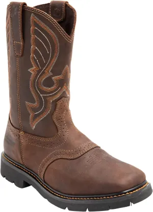 Cody James Men's Mustang Saddle Waterproof Western Work Boot Soft Toe - C9wr5