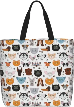 Color Stones Hippie Print Tote Bag Shoulde Bag Handbag Grocery Bags Reusable For Office Shopping Travel Casual Work Holiday