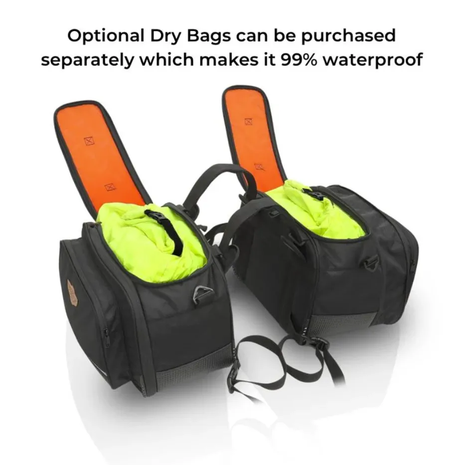 Combo 15: Stallion 50L Saddle Bag   Jaws Magnetic 28L Tank Bag