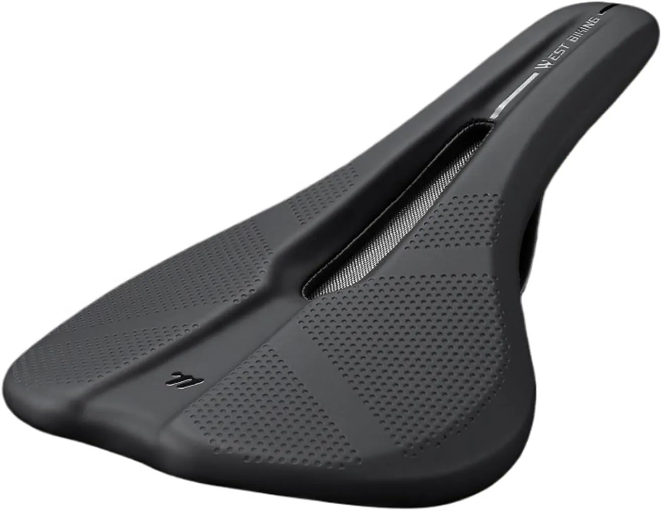 Comfortable Bike Saddle Breathable Non-Slip Cushion Leather Surface Fit for Seat Road Bike Shock Absorbing Hollow Cycling Saddle Waterproof