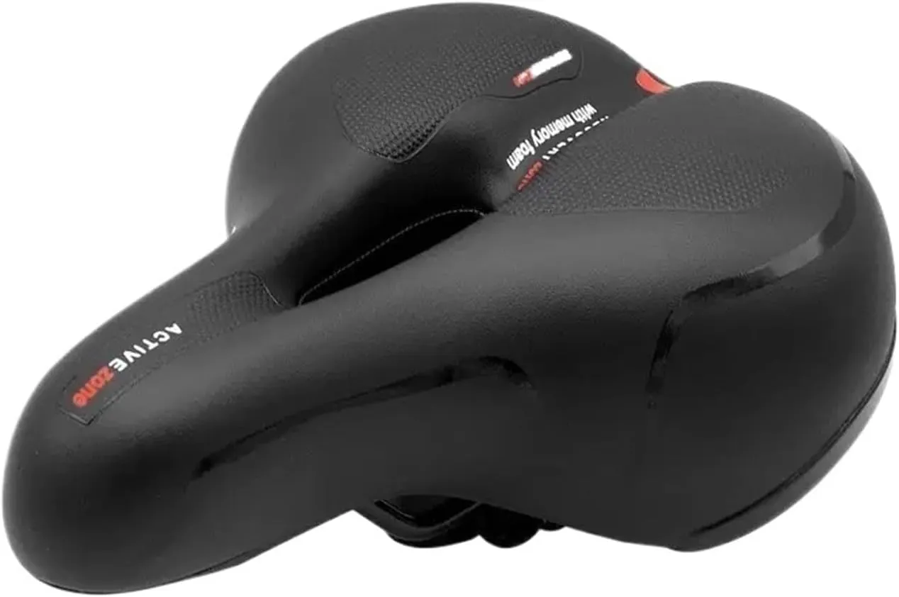 Comfortable Damping Hollow Breathable Bike Saddle Men Women Road Bike Saddle Shock Absorbing Comfortable Big Butt Bike Fit for Seat Waterproof